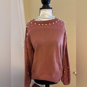CATO Sweater with Pearls